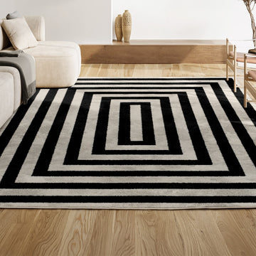 Bandol Modern Classic Mitre Stripe Area Rug
